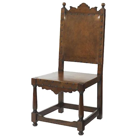 Basilo Antique Medieval Style Side Chair